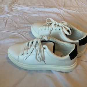 White and Black Sneakers